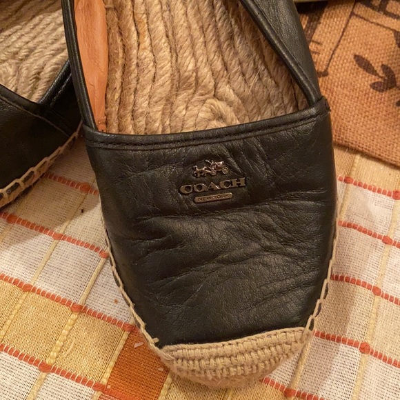 COACH RHODELL LEATHER ESPADRILLE FLATS - Picture 3 of 7